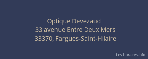 Optique Devezaud