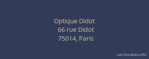 Optique Didot