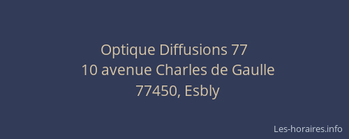 Optique Diffusions 77