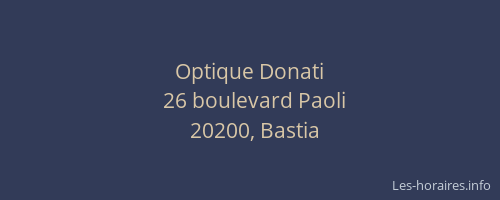 Optique Donati