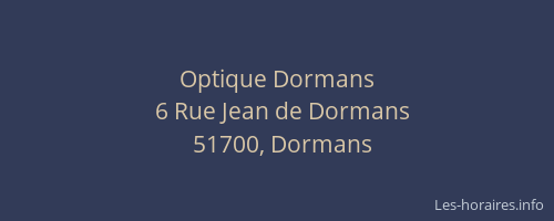 Optique Dormans
