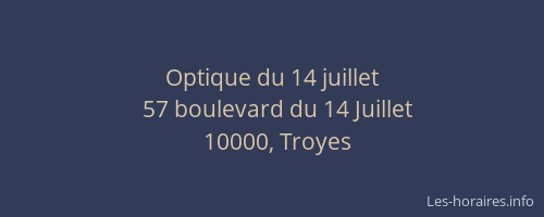 Optique du 14 juillet