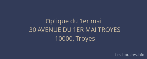 Optique du 1er mai