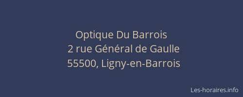 Optique Du Barrois