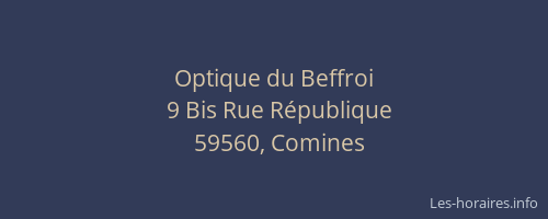 Optique du Beffroi