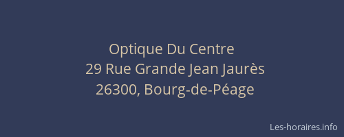 Optique Du Centre