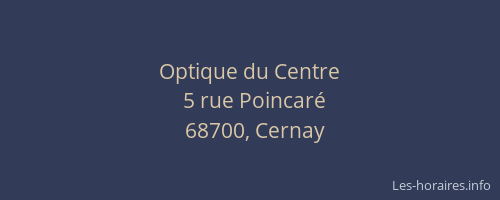 Optique du Centre