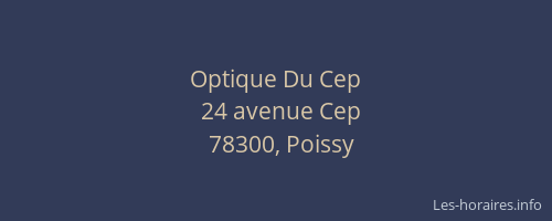 Optique Du Cep
