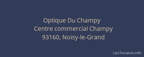Optique Du Champy
