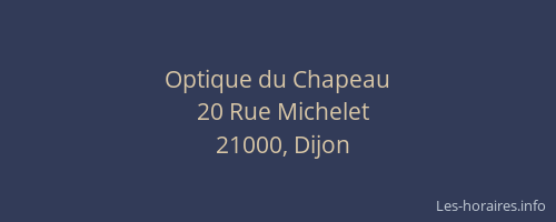 Optique du Chapeau