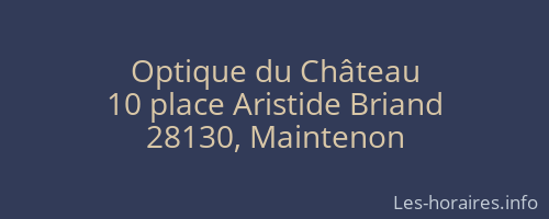 Optique du Château