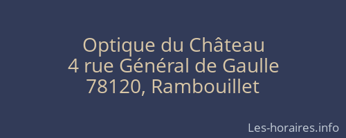 Optique du Château