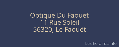 Optique Du Faouët