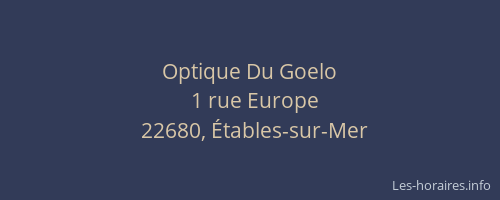 Optique Du Goelo