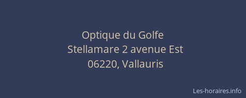 Optique du Golfe
