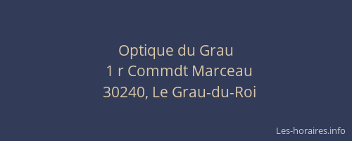Optique du Grau