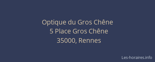 Optique du Gros Chêne