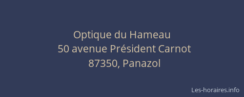 Optique du Hameau