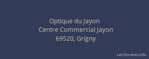Optique du Jayon