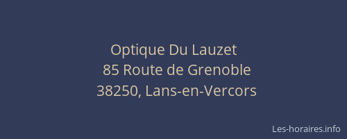 Optique Du Lauzet