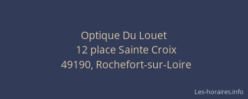 Optique Du Louet