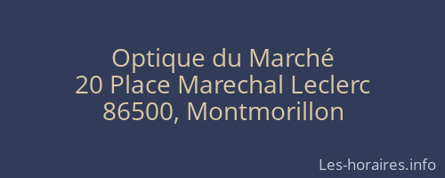 Optique du Marché
