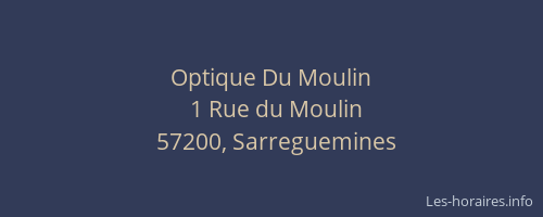 Optique Du Moulin