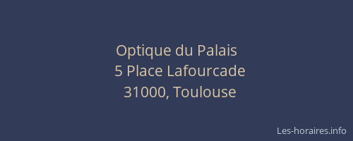 Optique du Palais