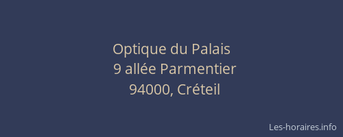 Optique du Palais