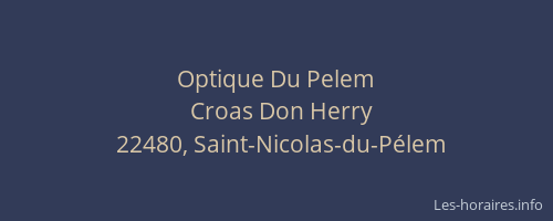Optique Du Pelem