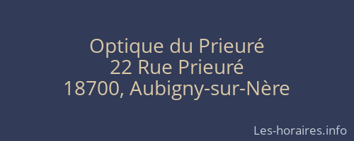 Optique du Prieuré
