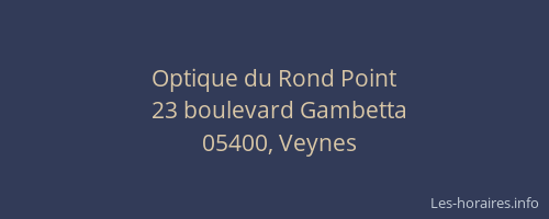 Optique du Rond Point