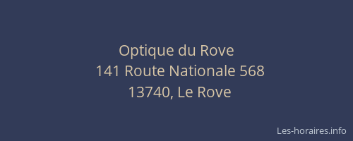 Optique du Rove