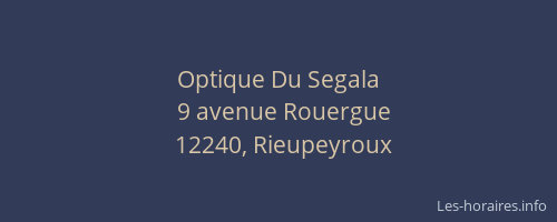 Optique Du Segala