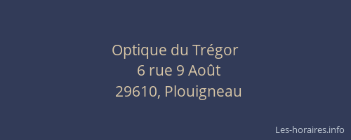 Optique du Tr&eacute;gor