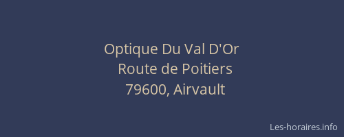 Optique Du Val D'Or