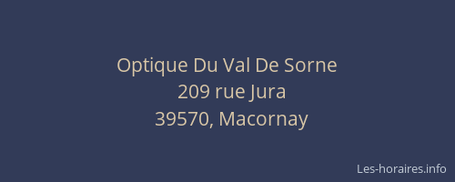Optique Du Val De Sorne