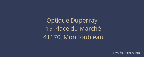 Optique Duperray