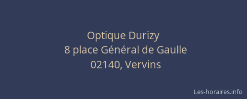 Optique Durizy