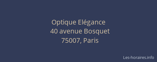 Optique Elégance