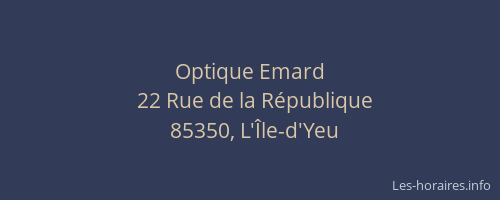 Optique Emard