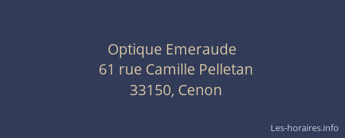 Optique Emeraude
