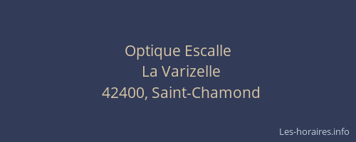 Optique Escalle