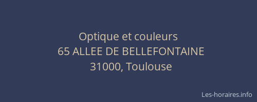 Optique et couleurs