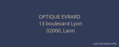 OPTIQUE EVRARD