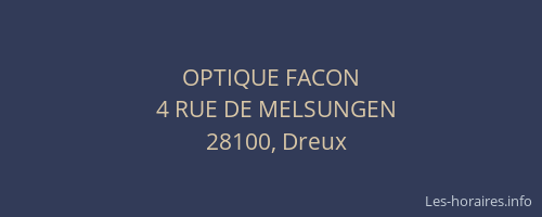 OPTIQUE FACON