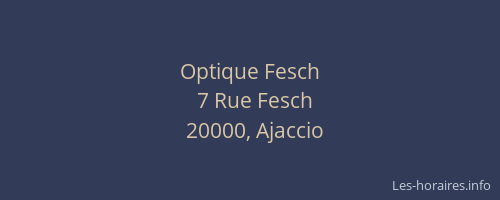 Optique Fesch