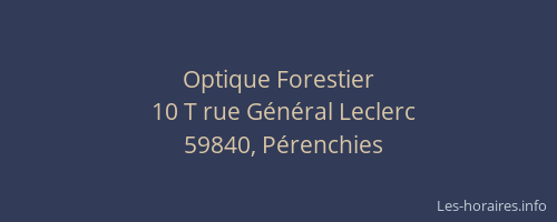 Optique Forestier
