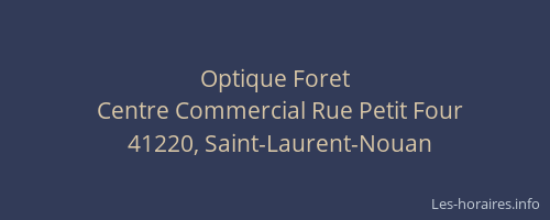 Optique Foret
