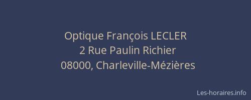 Optique François LECLER